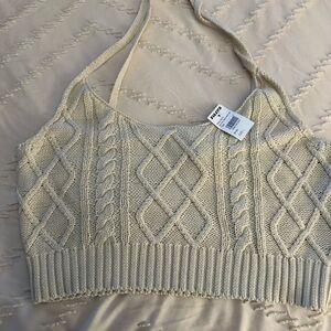 Crocheted crop top